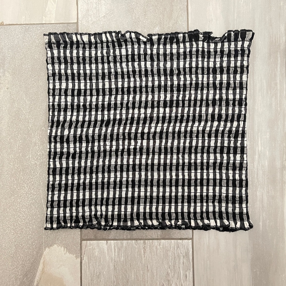 John Galt by Brandy Melville Checkered Tube Top